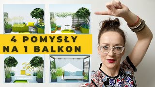 Jak urządzić MAŁY BALKON  4 pomysły na urządzenie małego balkonu w bloku [upl. by Imogene]