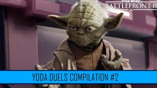 Yoda 1v1 Duels Compilation 2  Star Wars Battlefront II [upl. by Ynnohj]