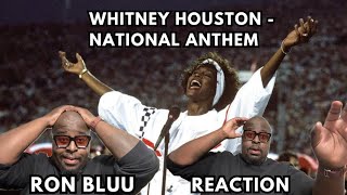 Whitney Houston National Anthem REACTION [upl. by Skiba]