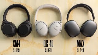 Sony XM4 vs Bose QC45 vs AirPods Max con 🕶 y 😷 [upl. by Encratis]