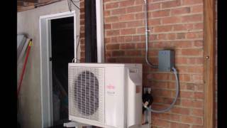 Fujitsu ductless AC Outdoor amp indoor unit [upl. by Otnicaj]