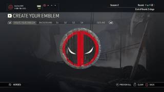 For honor emblems Deadpool emblem  logo tutorial [upl. by Anai436]