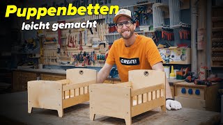 EInfach schnell und stabil DIY Puppenbetten [upl. by Herr]