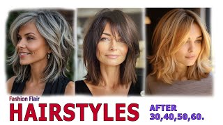 Best TOP 30 Medium length 2024 layered Haircuts Bob Haircut for womenHaircuts after 30405060 [upl. by Grose]