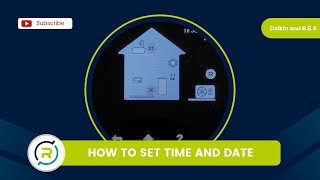 HOW TO Set Time amp Date on a Daikin Heat Pump [upl. by Anilyx]