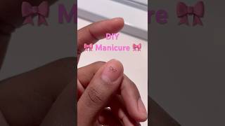 Cutesy Manicure At Home nails diynails [upl. by Aeslehc]