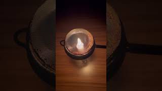 Flame is Hollow Inside 😱 science experiment flame hollow diwalispecial shorts [upl. by Penelopa]