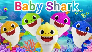 Baby Shark Song With Soft Baby Shark Toys  Cocomelon Nursery Rhymes amp Kids Songs  Kids World [upl. by Pasco]