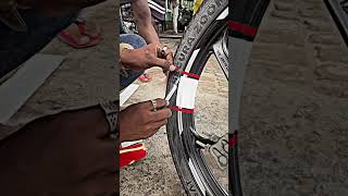 Splendour wheel design Kannadyoutube splendor modifiedspledor modified viralshort viralvideo [upl. by Wunder]