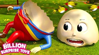 Humpty Dumpty Songs for Children  BillionSurpriseToys Nursery Rhymes Kids Songs [upl. by Xonk212]