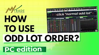 How To Use Odd Lot Order [upl. by Mandych]