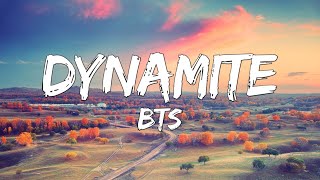 BTS  Dynamite Lyrics [upl. by Arocal]