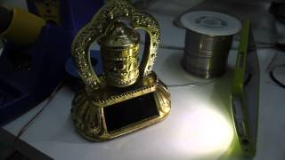 Solar Powered Tibetan Prayer Wheel [upl. by Aerdnaxela]