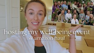 HOSTING A WELLNESS DAY AT DAYLESFORD Amazon haul gardening flower arranging 🤍 [upl. by Marlin]