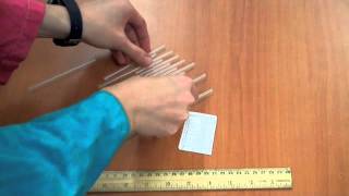 Straw Pan Pipes a fun athome science experiment [upl. by Durgy734]