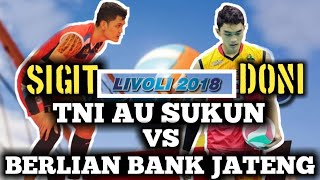 TNI AU SUKUN sigit timnas vs BERLIAN BANK JATENG doni timnas di sorakin penonton [upl. by Nahte]