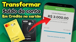 Como Liberar crédito no Pagbank com limite Garantido  cdb cartão de crédito entenda funciona [upl. by Idnar]