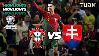 Portugal vs Eslovaquia  HIGHLIGHTS  UEFA Qualifiers 2023  TUDN [upl. by Yrogerg776]