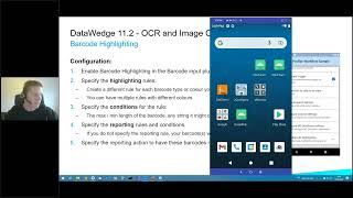 DataWedge OCR Barcode Highlighting and Freeform Image Capture  Zebra [upl. by Anerev]
