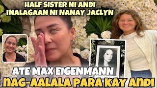 Andi wala ng lakas kaya ang Ate Max Eigenmann ang sumagot sa interview  Half sis ni Andi worried [upl. by Lever479]