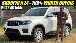 Scorpio N Z4  Rs 1349 lakh mein sabse Best Model [upl. by Nidak]