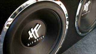 Hifonics Hfi12d4 12quot subwoofers video [upl. by Oruhtra]