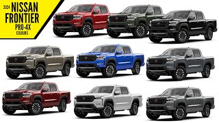 2024 Nissan Frontier PRO4X Colors – All Options – Images  AUTOBICS [upl. by Ilarin]