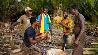 Palm  wine Tapping In An AFRICAN VILLAGE  Ghana [upl. by Ame]