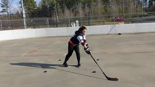 Ball hockey skills episode 1  Around the world stick handling drill [upl. by Richy]