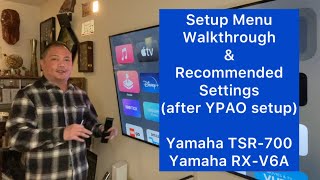 Yamaha TSR700 RXV6A Settings and Recommendatons [upl. by Magavern]