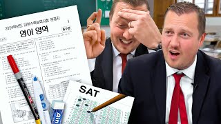 British Headmaster tries Korea’s Infamous English SAT [upl. by Llehsal]