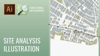 Illustrator amp OpenStreetMap Site Diagram Tutorial  Visualize Site Analysis Using Adobe Illustrator [upl. by Tunnell]