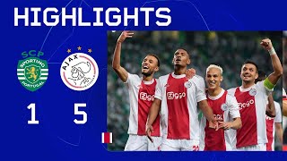 Haller maakt er 4 🤩  Highlights Sporting CP  Ajax  UEFA Champions League [upl. by Nymassej804]