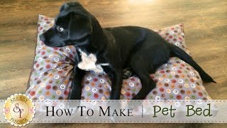 How to Make a Pet Bed  a Shabby Fabrics Sewing Tutorial [upl. by Mail]