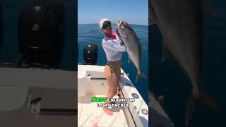 Epic Amberjack Battle Light Tackle Fishing Adventure [upl. by Laughlin]