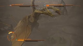 King Ghidorah vs Godzilla legendary and Godzilla Heisei Kinggodzilla rage quits [upl. by Assirat124]