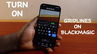 How to Turn ON Gridlines on Blackmagic Camera App [upl. by Hbahsur]