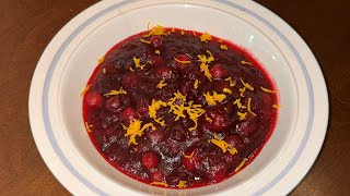 Homemade Cranberry Sauce  Whole Berry Cranberry Sauce From Scratch  Ellen’s Thanksgiving Series 🍊 [upl. by Haelak]