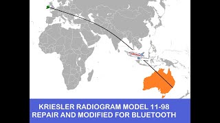 Kriesler Radiogram 1198 revival via Bluetooth [upl. by Eilyah]