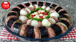 Fırında Patlıcan Kebabı  Patlıcan Kebabı  Patlıcan Kebabı Tarifi  İftar Menüleri  Köfte Tarifi [upl. by Sherborne]