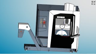 Build vericut DMU 50 3rd siemens 840D support cycle800toolchange effects tested by post Hypermill [upl. by Atiuqer]