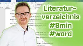 Literaturverzeichnis schnell und einfach mit Microsoft Word erstellen [upl. by Nnylyma141]