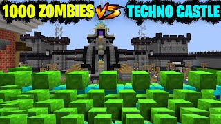 Techno Gamerz Castle VS 1000 Zombies Minecraft Hindi [upl. by Ameh]