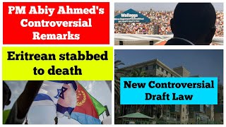 PM Abiy Ahmeds Controversial Remarks  Eritreans stabbed to death  New controversial draft law [upl. by Deste]