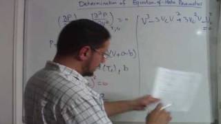 Lec 19  ChemE Thermo  Determination of equationofstate parameters [upl. by Reffotsirk689]