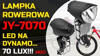 Mocna lampka rowerowa na dynamo 2K JY7070  Opinia [upl. by Couture]