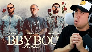 Coreano Loco reacciona a BBY BOO REMIX  iZaak Anuel Jhayco [upl. by Zurciram524]