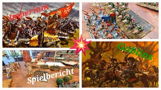 WARHAMMER Spielbericht Schlacht um den Magierturm Goblins vs Imperium 750 Punkte The old World [upl. by Eselahc]