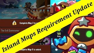 New Pirate Cat Maps Unlocking Requirement Update  How to Unlock Island Maps  Summoners Greed [upl. by Ingaberg]