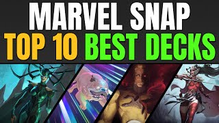 TOP 10 BEST DECKS IN MARVEL SNAP  Weekly Marvel Snap Meta Report 68 [upl. by Ahsinned]